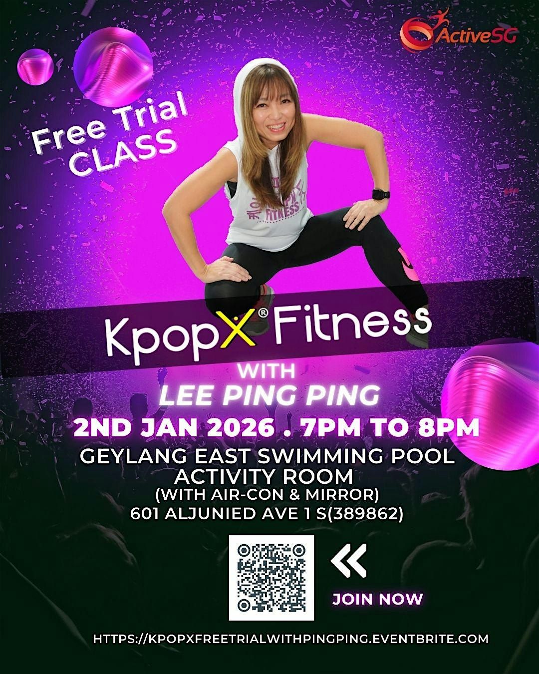 FREE KpopX® Fitness Trial Class! with Ping Ping, 2 January | Event in Paya Lebar | AllEvents