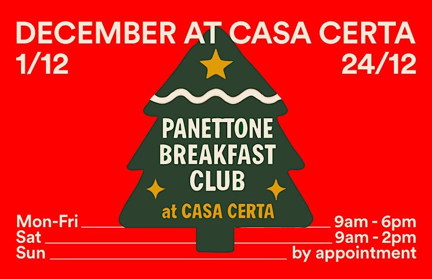 Panettone Breakfast Club at Casa Certa, 1 December | Event in Hong Kong | AllEvents