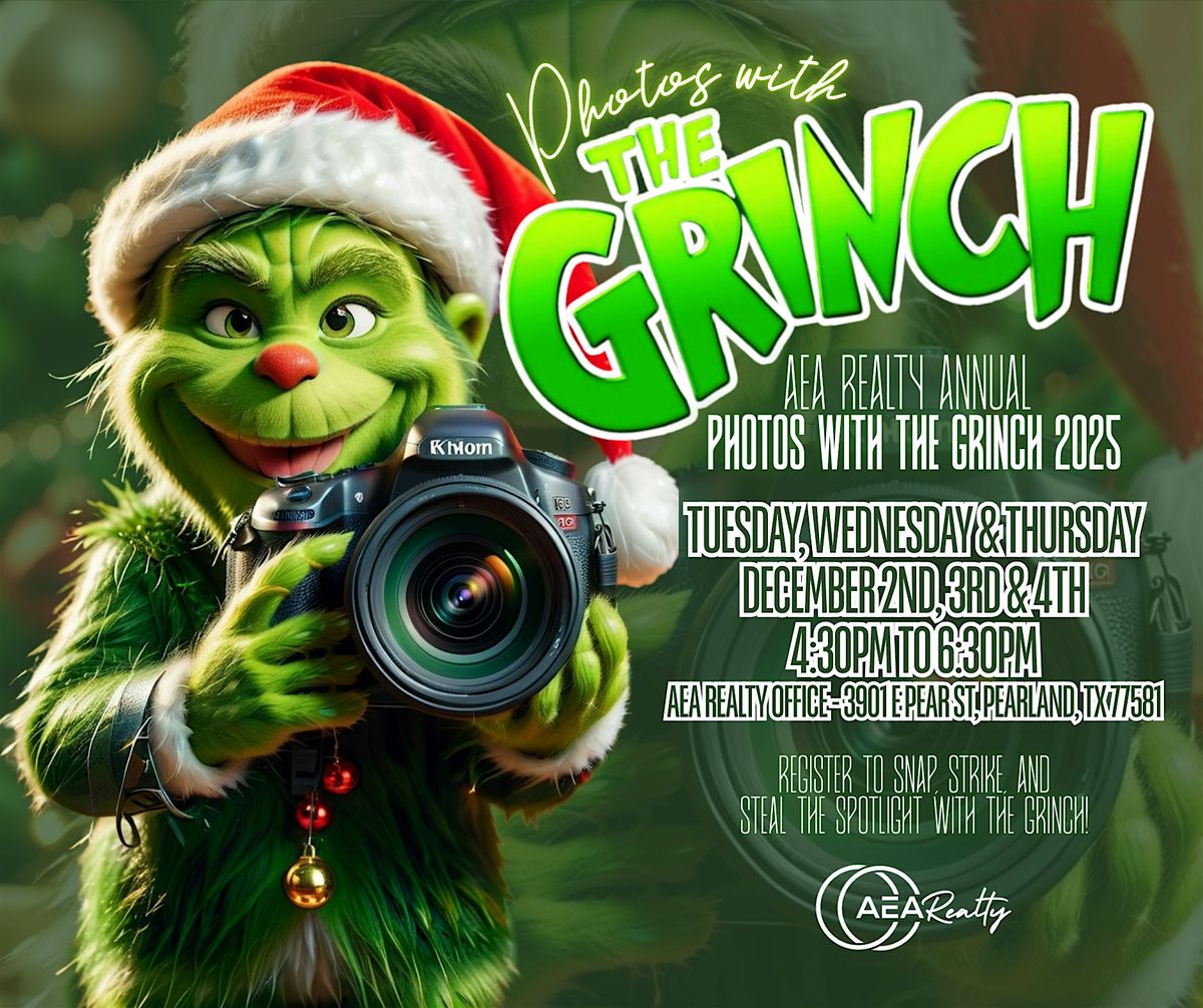 AEA Realty Annual Photos with The Grinch 2025, 2 December | Event in Pearland | AllEvents