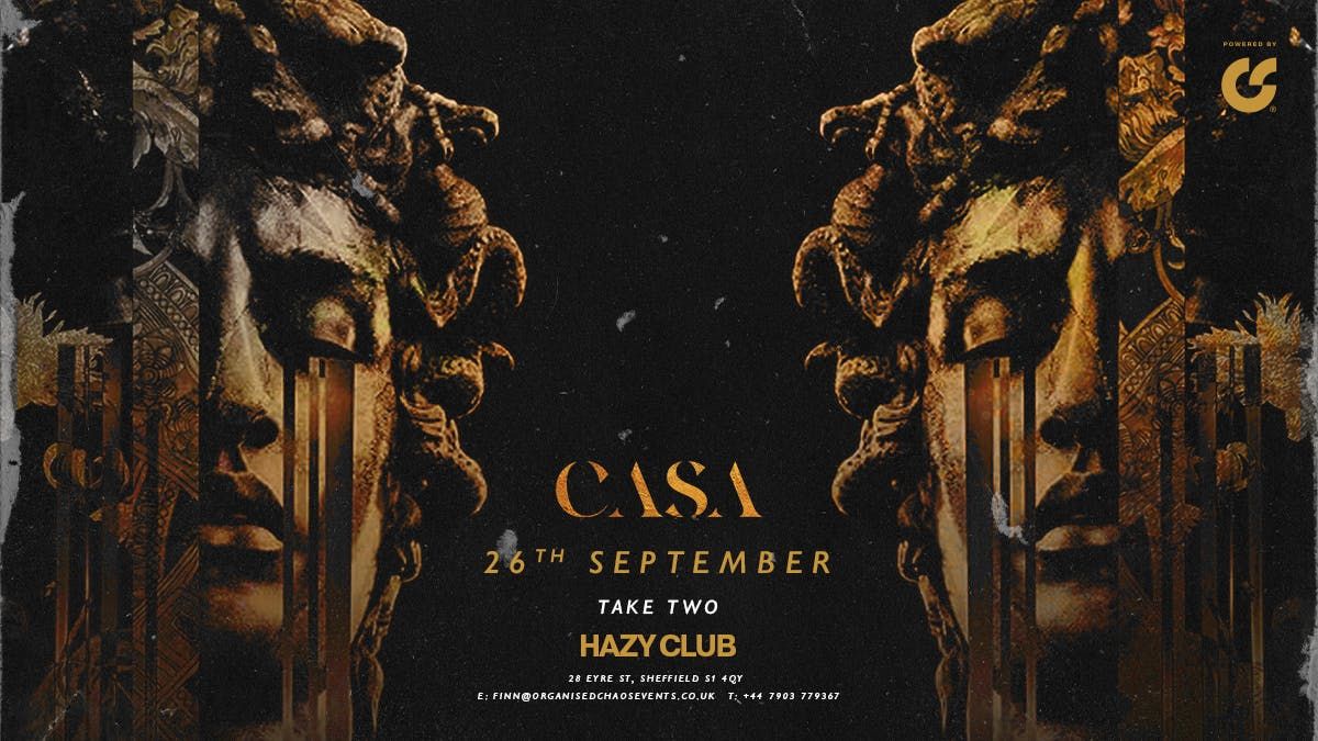 CASA | Take Two | Hazy Club, 26 September | Event in Sheffield | AllEvents