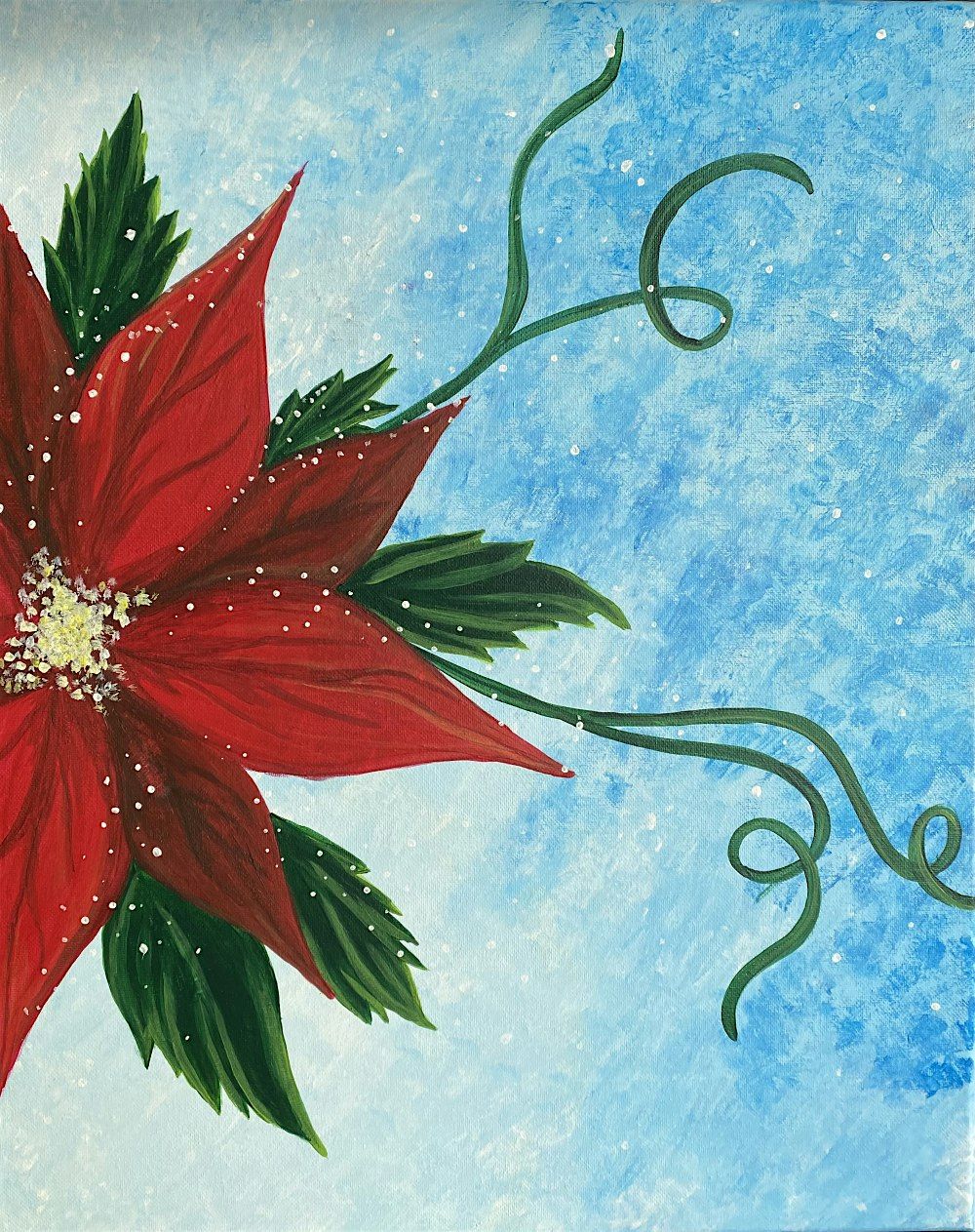 Create your very own Poinsettias at this fun paint and sip painting event, 12 December | Event in Folsom | AllEvents