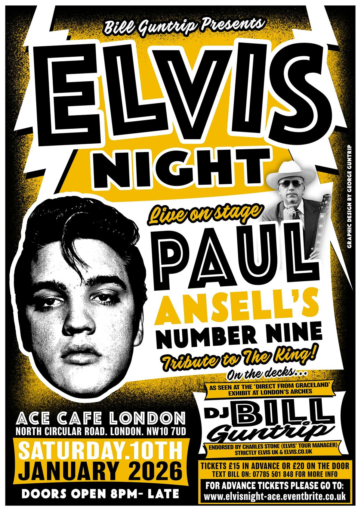 ELVIS NIGHT WITH PAUL ANSELL'S NUMBER NINE, 10 January | Event in London | AllEvents