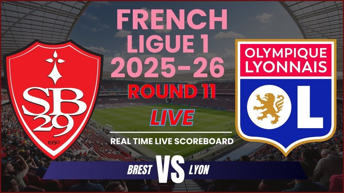 Olympique Lyonnais vs Stade Brestois 29 at Parc Olympique Lyonnais ...