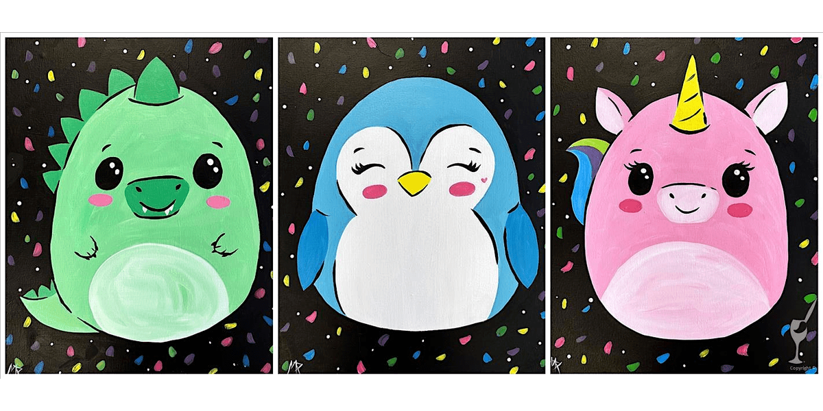 Stars Plushies Cosmic Night - Paint and Sip in Austin | Classpop!™, 24 January | Event in Austin | AllEvents