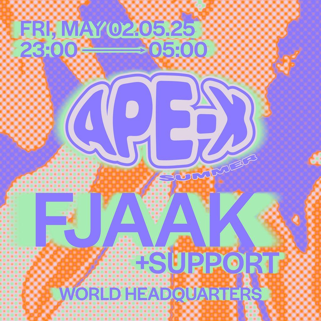 Ape-X presents FJAAK, 2 May | Event in Newcastle Upon Tyne | AllEvents