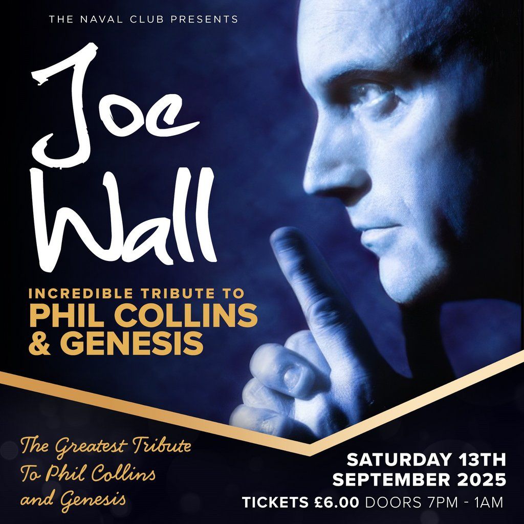 Incredible Tribute to Phil Collins & Genesis - by Joe Wall, 13 September | Event in Liverpool | AllEvents