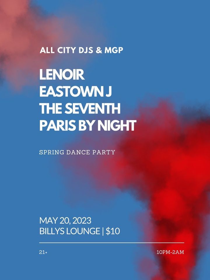 MGJP Presents All City DJs Spring Dance Party, Billy's Lounge, Grand ...