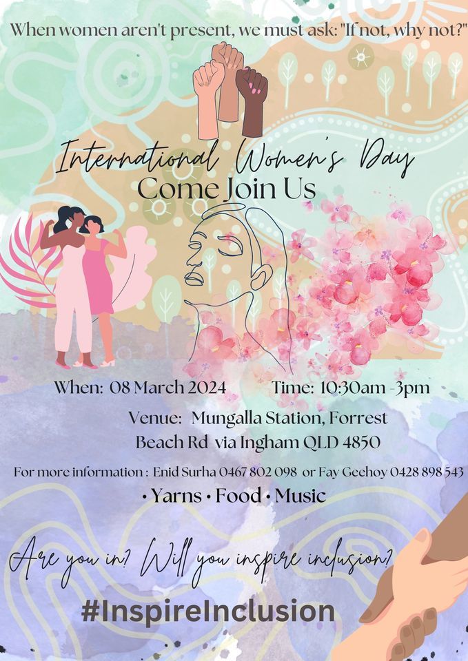 International Womens Day , Mungalla Station, Allingham, QLD, Australia