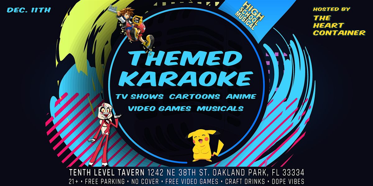 Theme Song Karaoke, 11 December | Event in Oakland Park | AllEvents