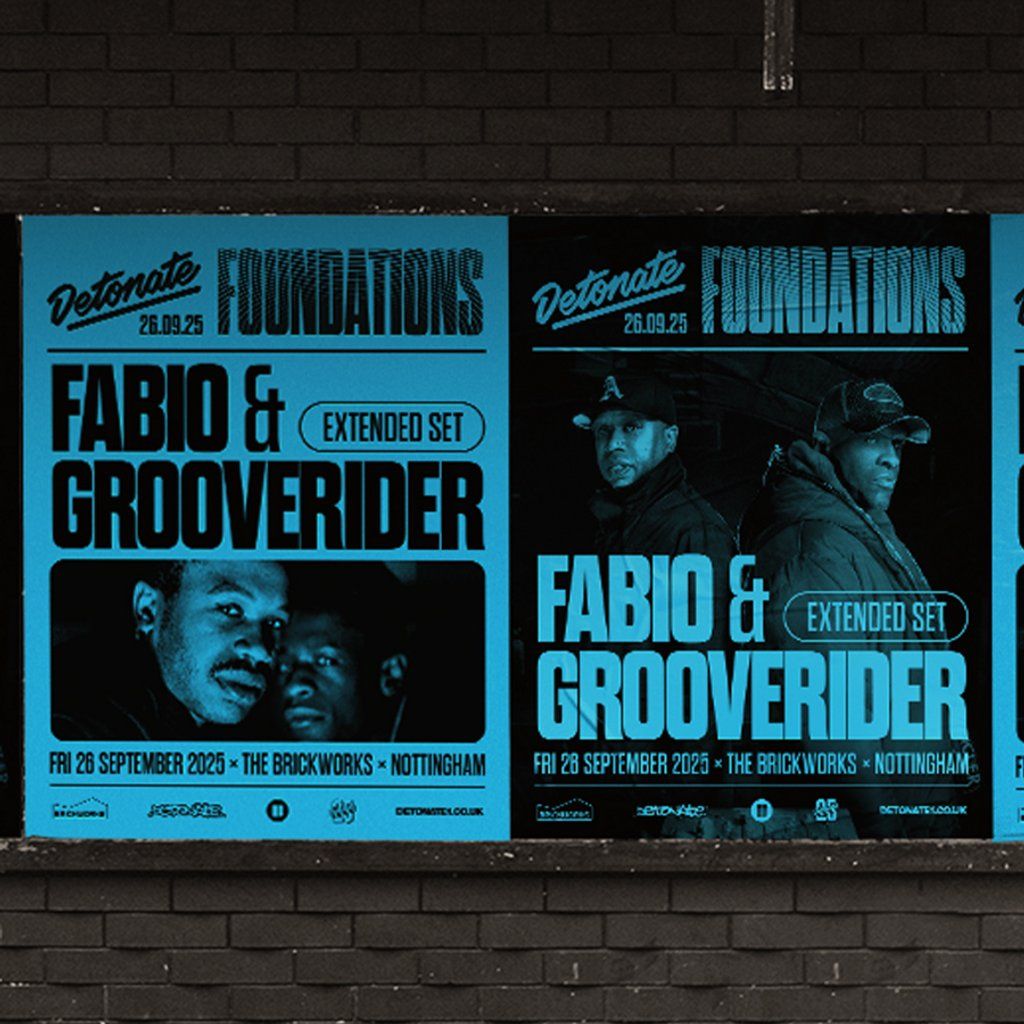 Detonate Foundations: FABIO & GROOVERIDER + more..., 26 September | Event in Nottingham | AllEvents