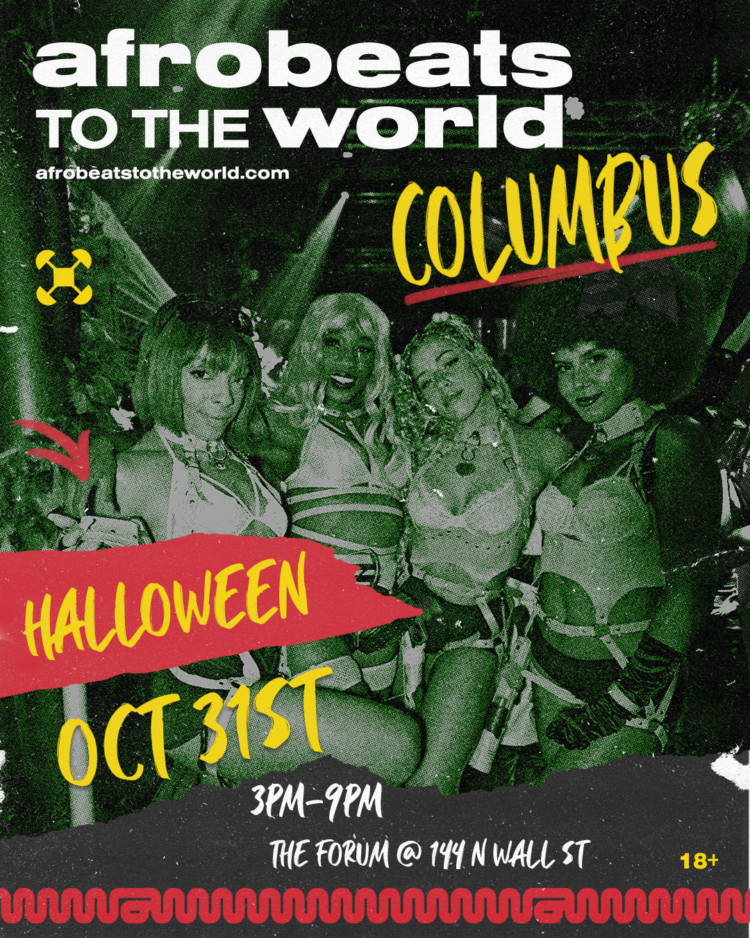 Afrobeats to the World - Columbus Halloween! ( DAY PARTY ), 144 N Wall ...