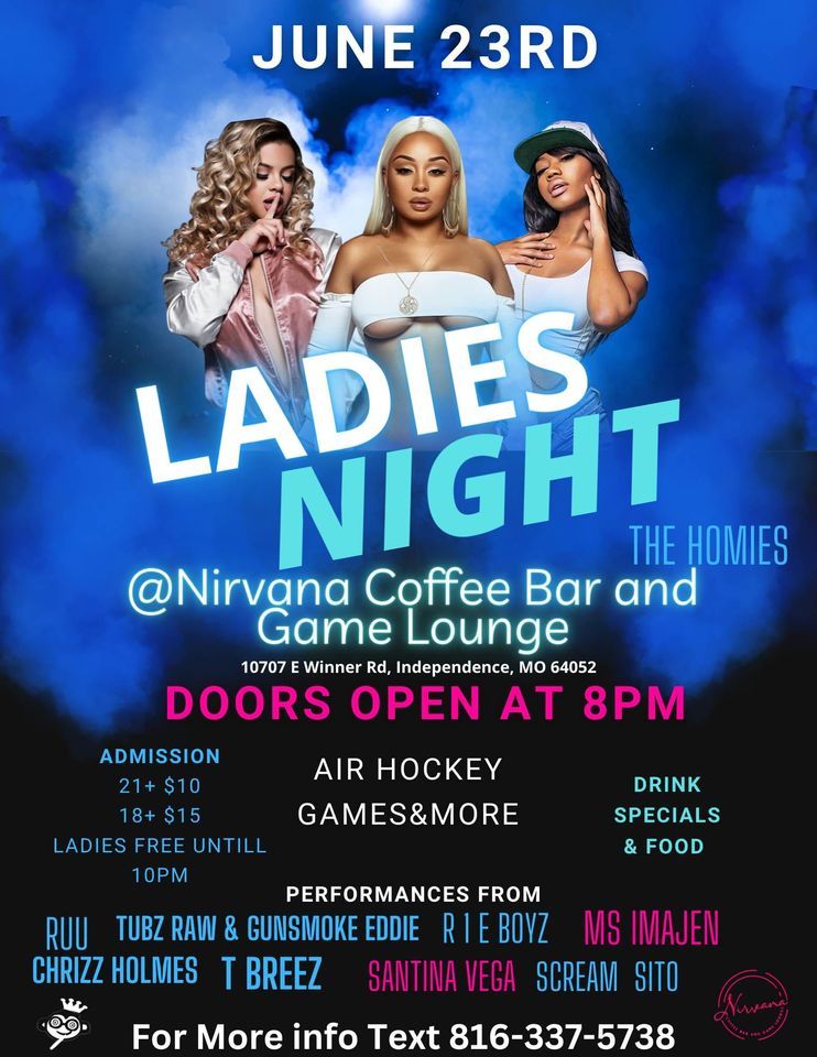 Ladies Night Nirvana Coffee Bar amp Game Lounge Independence June 23 
