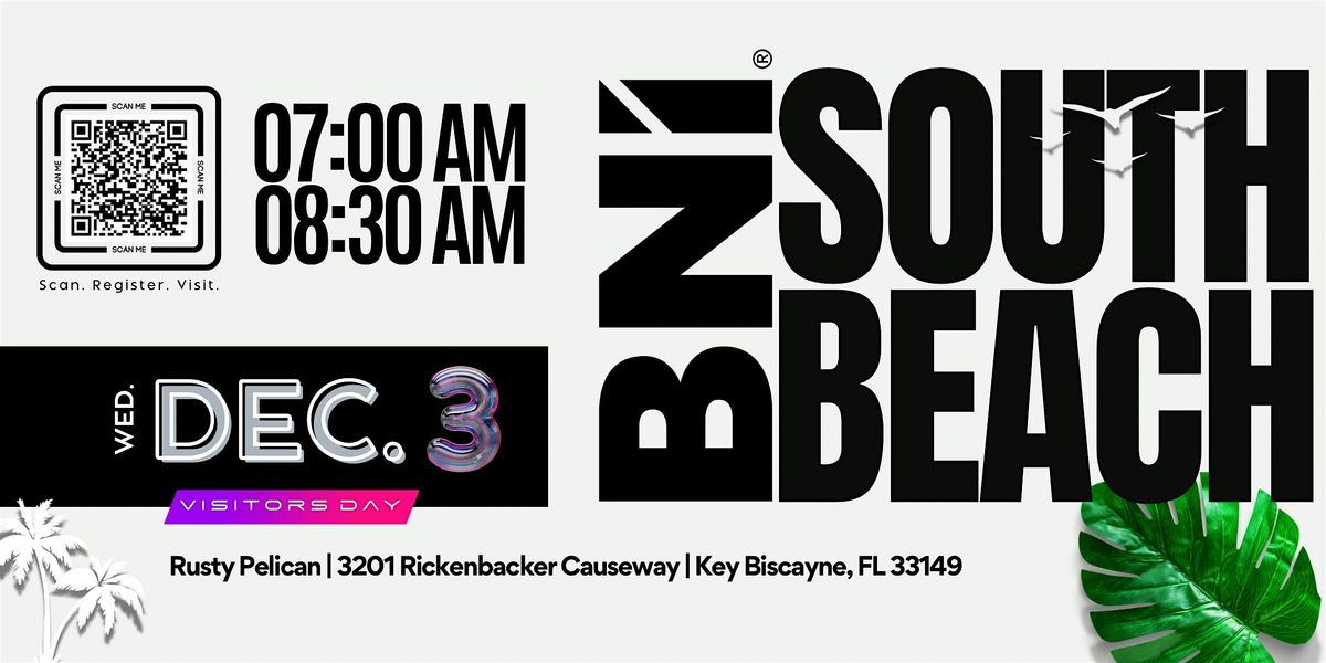 BNI SOUTH BEACH VISITOR DAY | Event in Key Biscayne | AllEvents