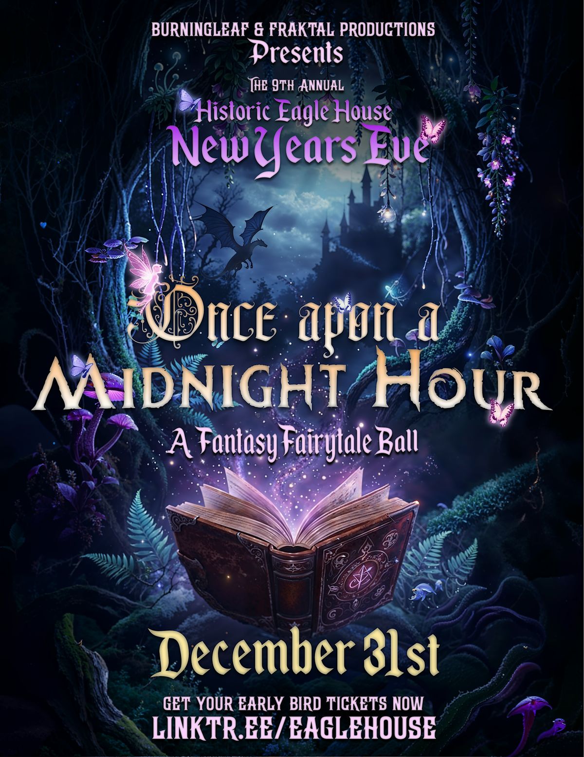 Once Upon a Midnight Hour – An Eagle House Fantasy Fairytale NYE's Eve Ball, 31 December | Event in Eureka