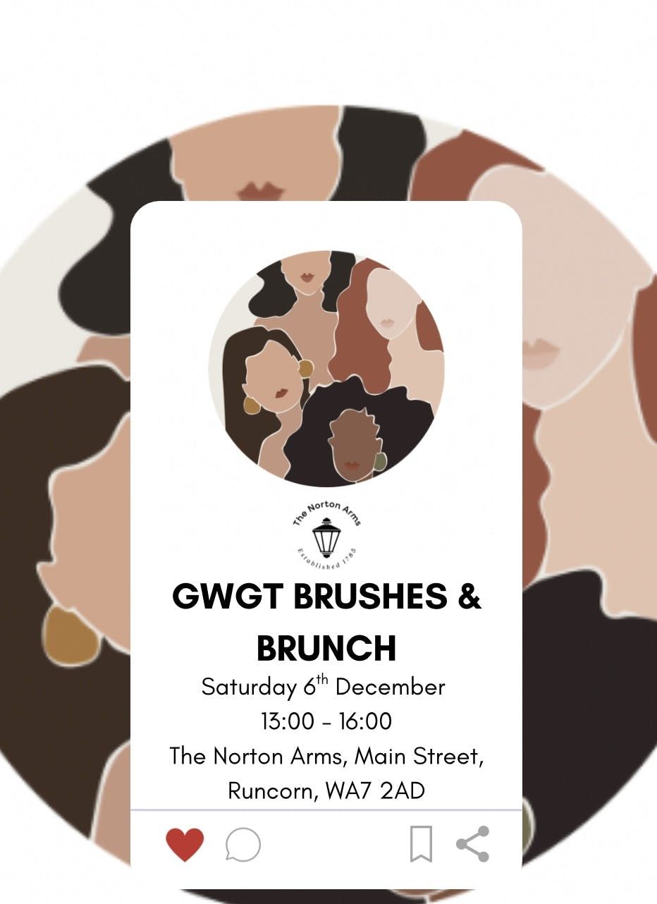 GWGT Brushes &amp; Brunch, 6 December | Event in Runcorn | AllEvents
