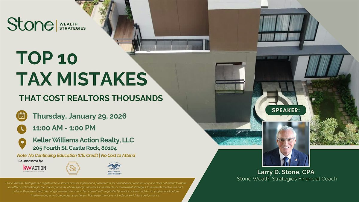 Top 10 Tax Mistakes that Cost Realtors Thousands