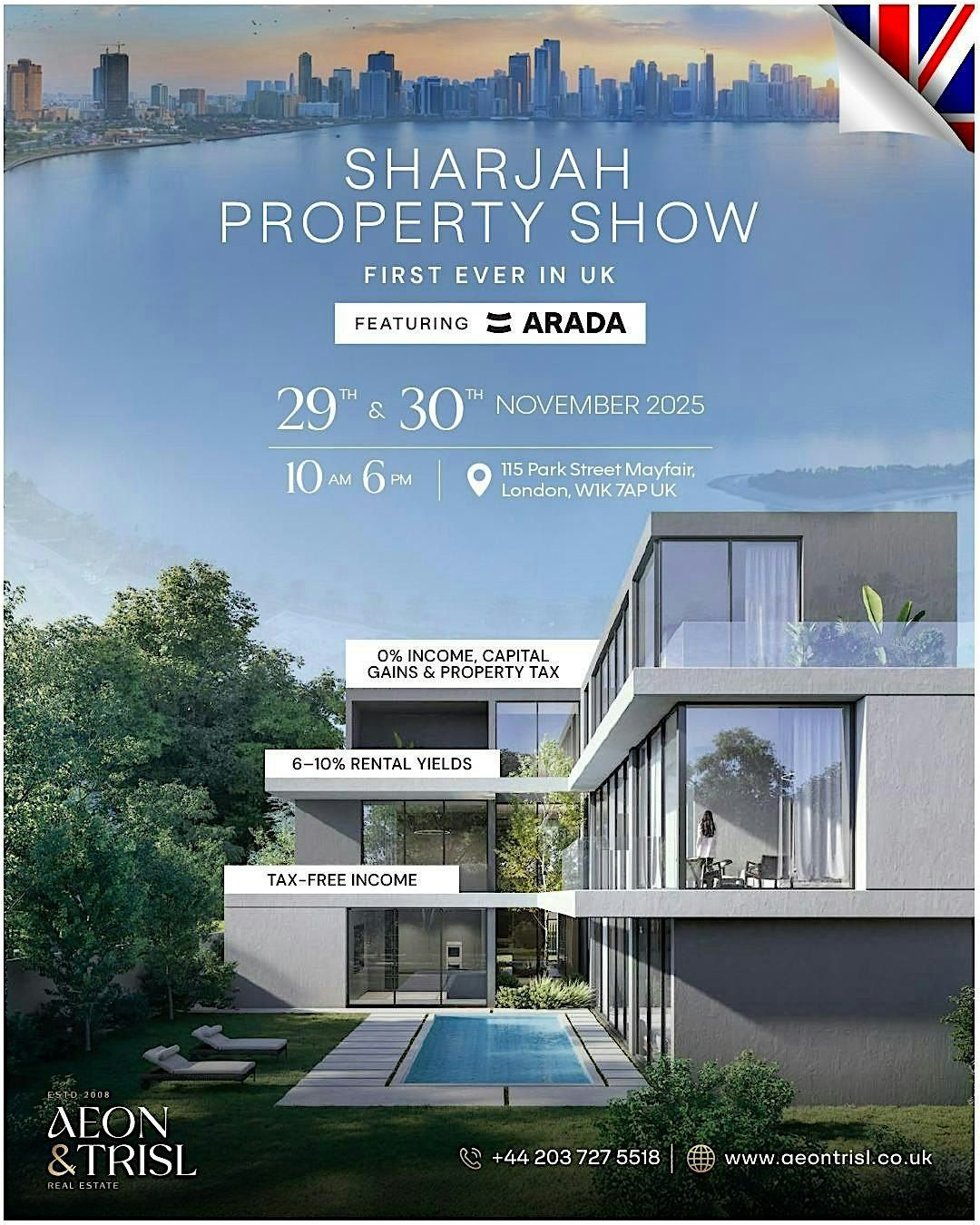 Sharjah’s Masaar Community Showcase | First Ever Sharjah Property Show i, 29 November | Event in London