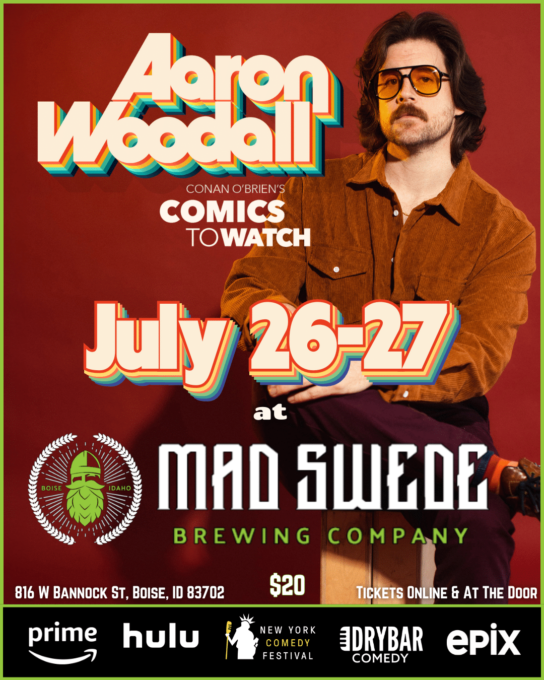 Aaron Woodall at Mic Drop Mania, 19 October | Event in Chandler | AllEvents