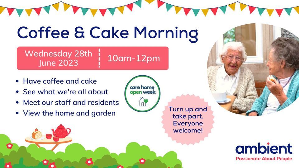 Coffee and Cake Morning at The Croft, The Croft Care Home, Amersham
