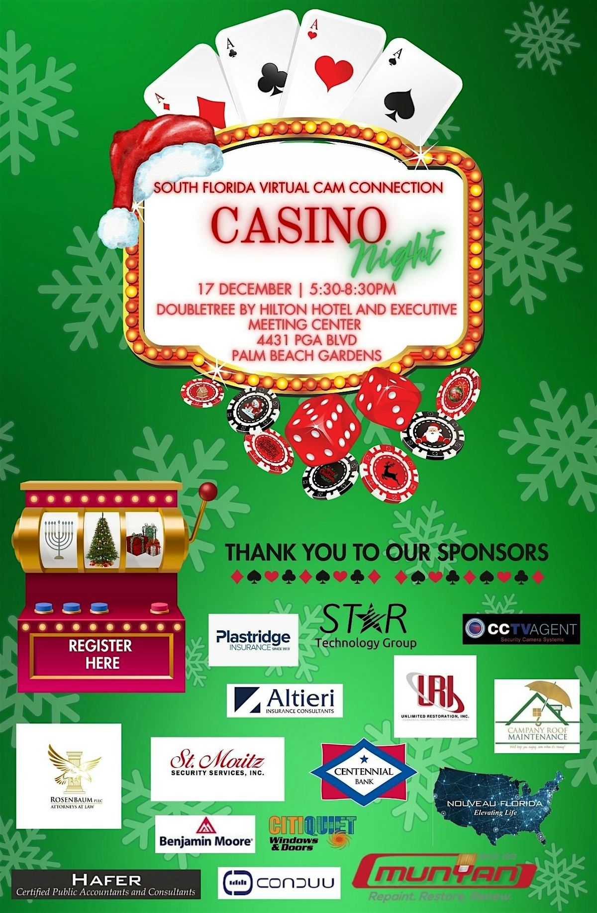 SFVCC Casino Night, 17 December | Event in Palm Beach Gardens | AllEvents