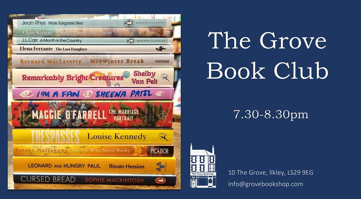 The Grove Book Club (Tuesday), 16 December | Event in Ilkley | AllEvents