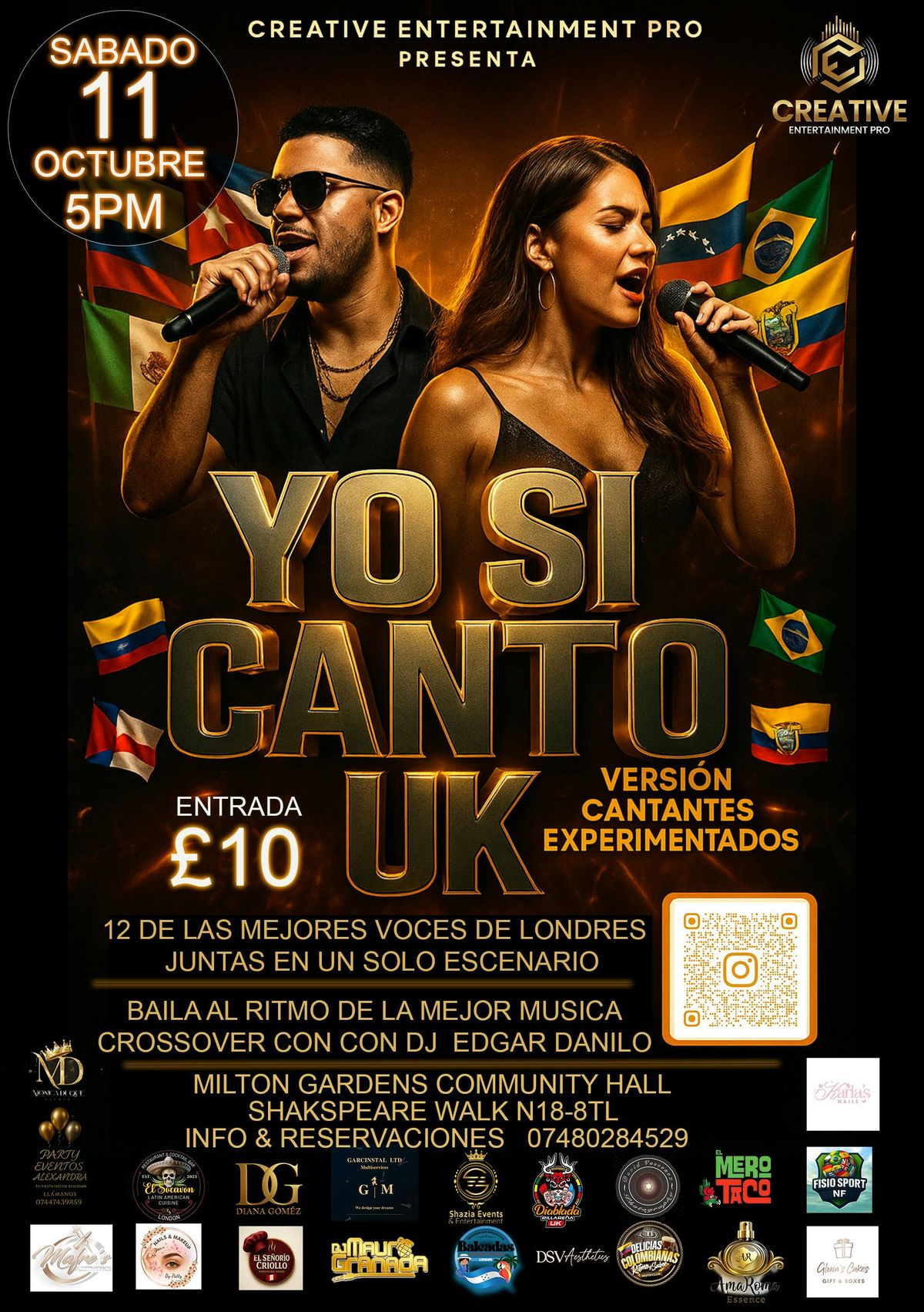 YO SI CANTO UK version EXPERIMENTADOS, 11 October | Event in London | AllEvents