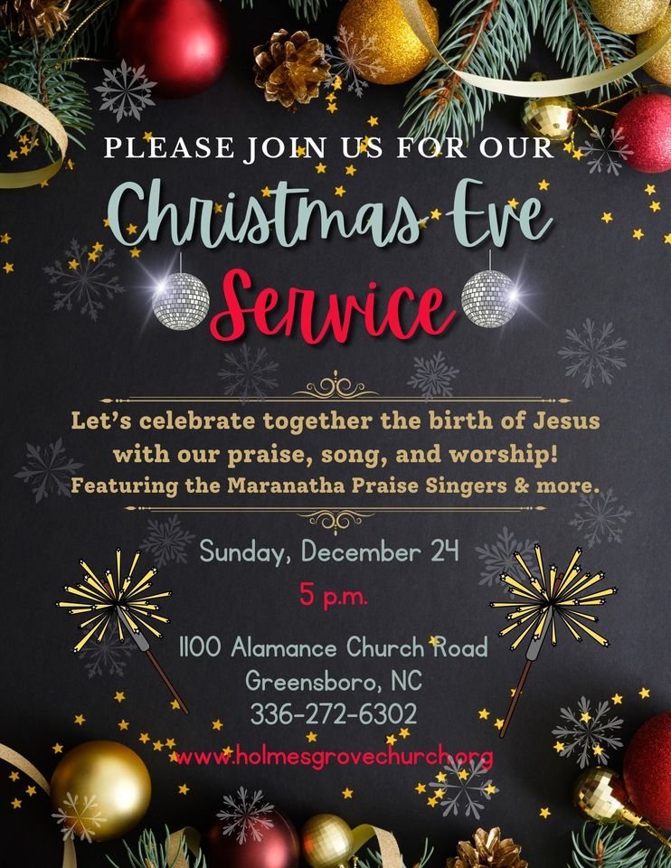 Christmas Eve Service, Holmes Grove United Methodist Church, Greensboro
