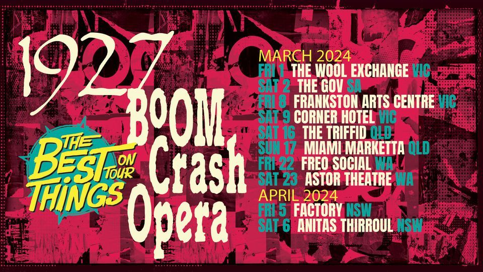 THE BEST THINGS TOUR FREMANTLE WA, Freo.Social, Fremantle, March 22