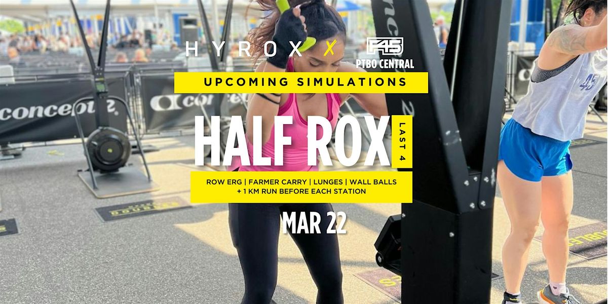 Half Rox Simulation F45 PTBO Central Half Rox (Last 4) Simulation Race, F45 Training PTBO ...