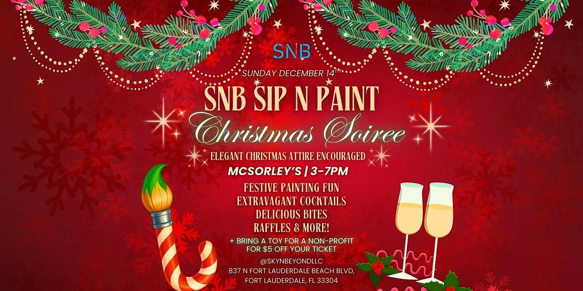 12/14 -  SnB Sip n Paint: Christmas Soiree Edition, 14 December | Event in Fort Lauderdale | AllEvents