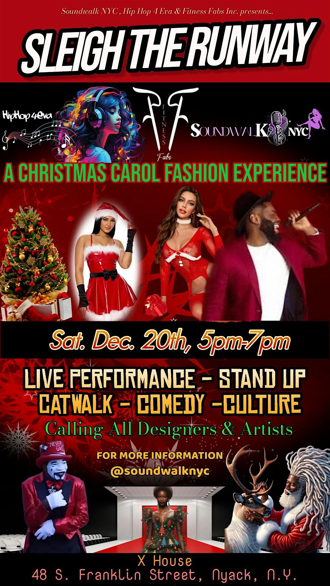 Sleigh the Runway: A Christmas Carol Fashion Experience, 20 December | Event in Nyack | AllEvents