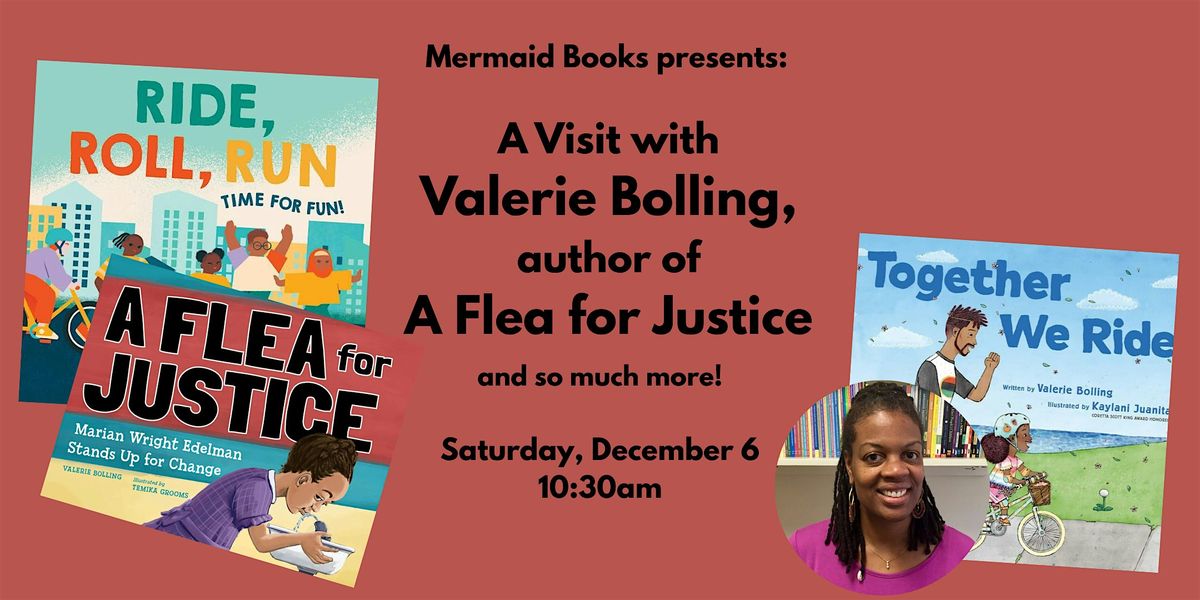 Kids' Author Visit: Valerie Bolling, Flea for Justice, 6 December | Event in Milford | AllEvents
