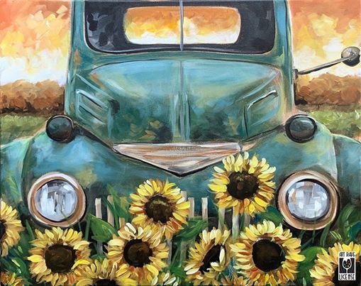 Hello Sunshine Painting Class!, Picasso & Wine, Reno