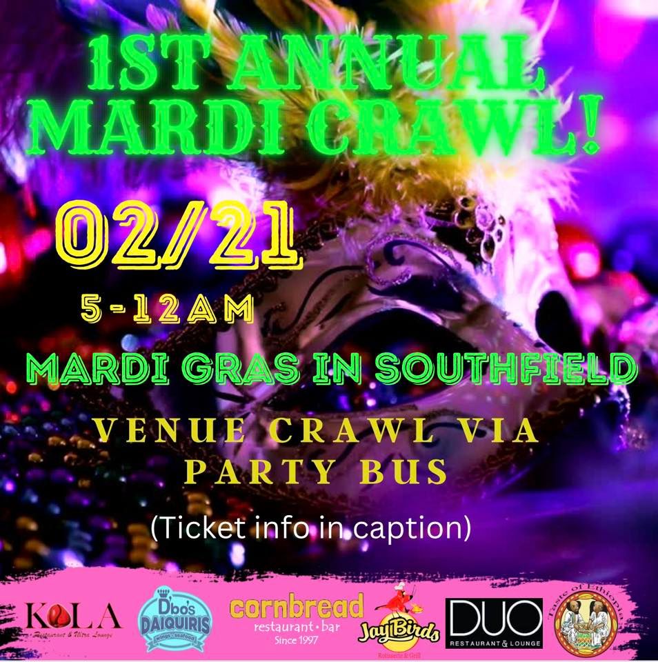 1st ANNUAL MARDICRAWL IN SOUTHFIELD, D'bo's Daiquiris Detroit