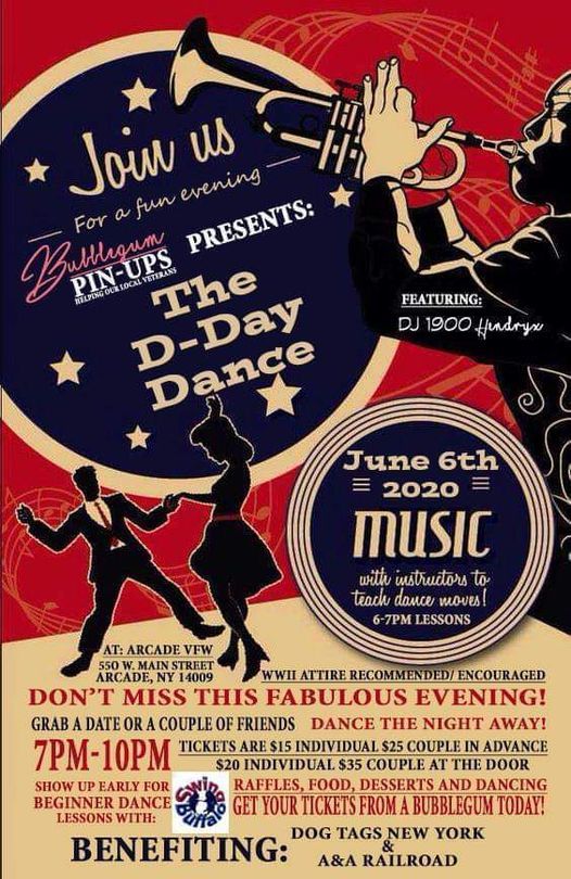 Bubblegum Pinups Present The D Day Dance 2022 Arcade Vfw June 4 2022 Allevents In Vfw Calendar 2022