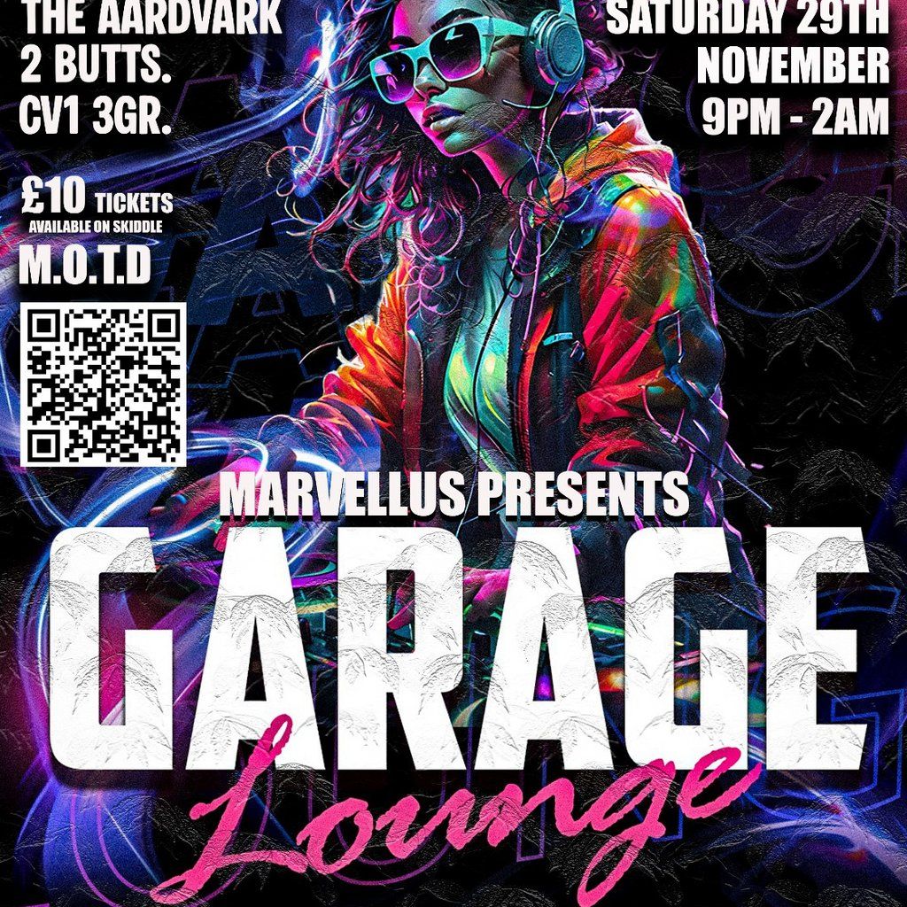 Garage lounge, 29 November | Event in Coventry | AllEvents
