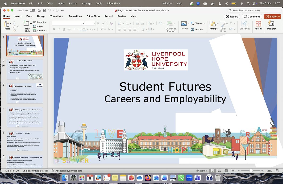 CV + CL Workshop, 17 November | Event in Liverpool | AllEvents