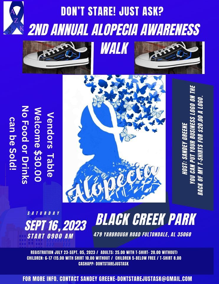 2nd Annual Alopecia Awareness Walk, Black Creek Park, Fultondale