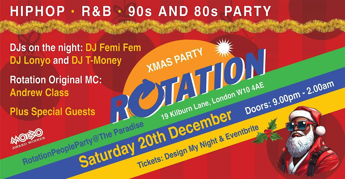 RotationPeople Xmas Party @ The Paradise Sat  20th Dec 2025, 20 December | Event in London | AllEvents