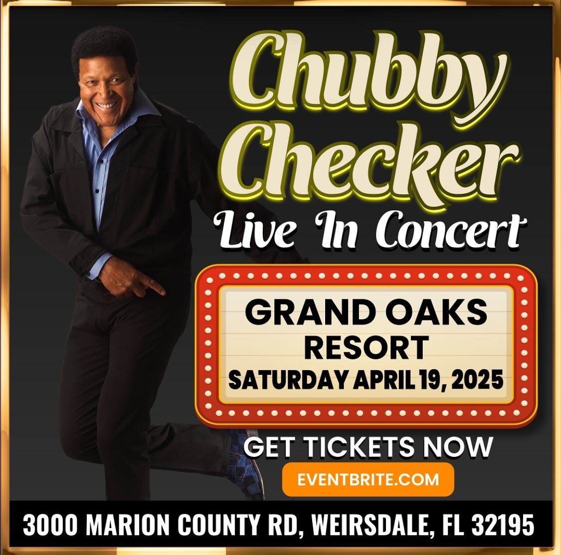 Chubby Checker, 26 July | Event in Des Plaines | AllEvents