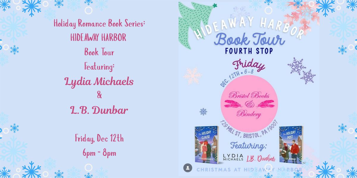 BOOK TOUR! HIDEAWAY HARBOR BOOK SERIES, 12 December | Event in Bristol | AllEvents