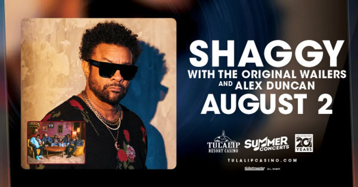 Shaggy with The Original Wailers, 3 August | Event in Marysville | AllEvents