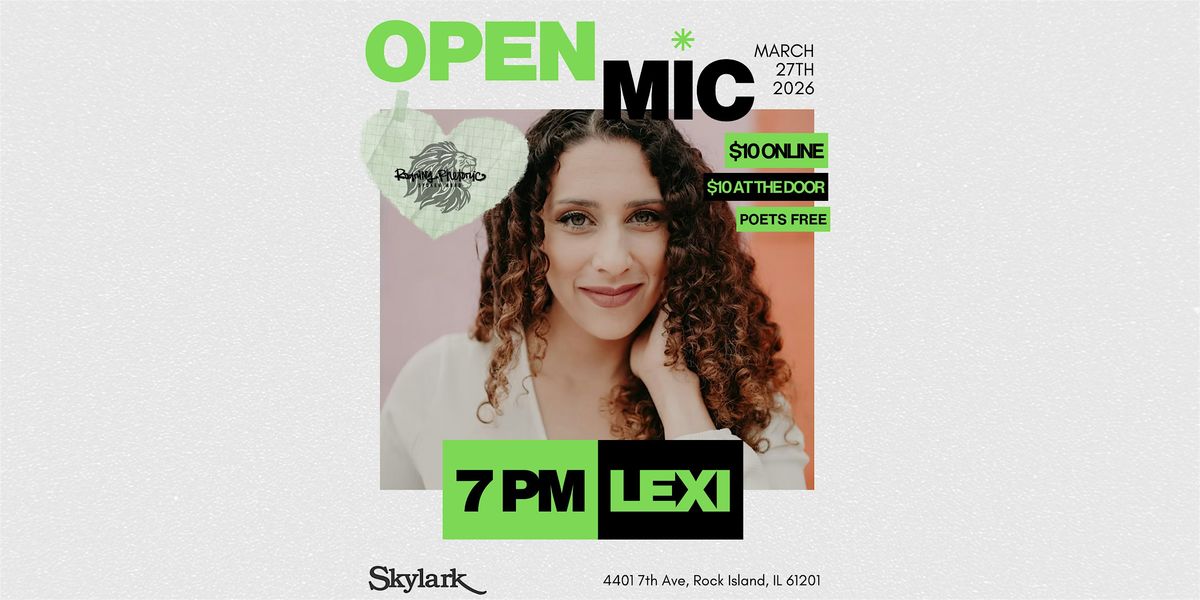 Roaring Rhetoric ft. Lexi, Skylark QC, Rock Island, 27 March 2026 ...