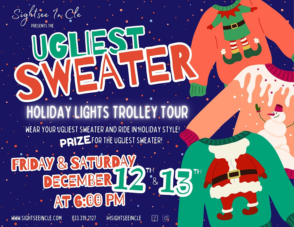 Ugliest Sweater Holiday Lights Trolley Tour, 12 December | Event in Cleveland | AllEvents