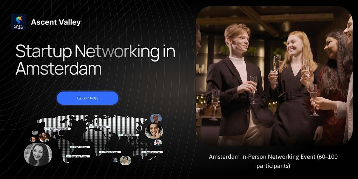 Startup Networking in Amsterdam, 25 November | Event in Amsterdam | AllEvents