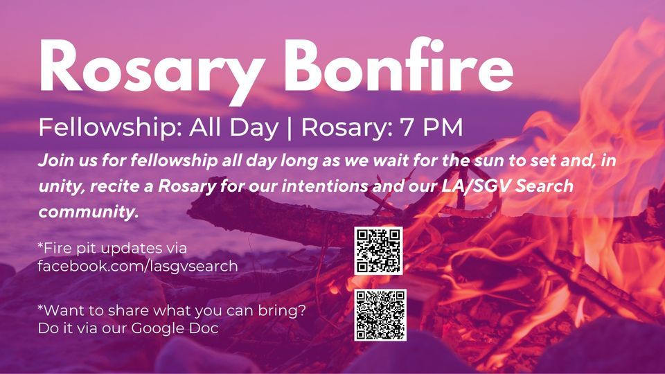 Beach Day & Rosary Bonfire, Corona Del Mar State Beach, Newport Beach