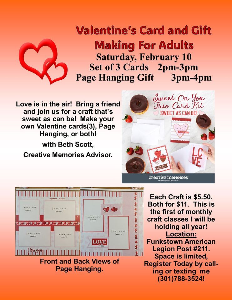 Valentines Card and Gift Making, Funkstown American Legion Post 211, 10