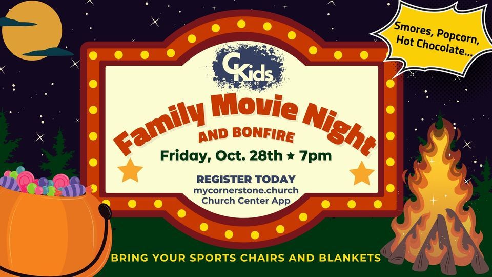 Family Movie Night CKids, Cornerstone Church, Salisbury, October 28