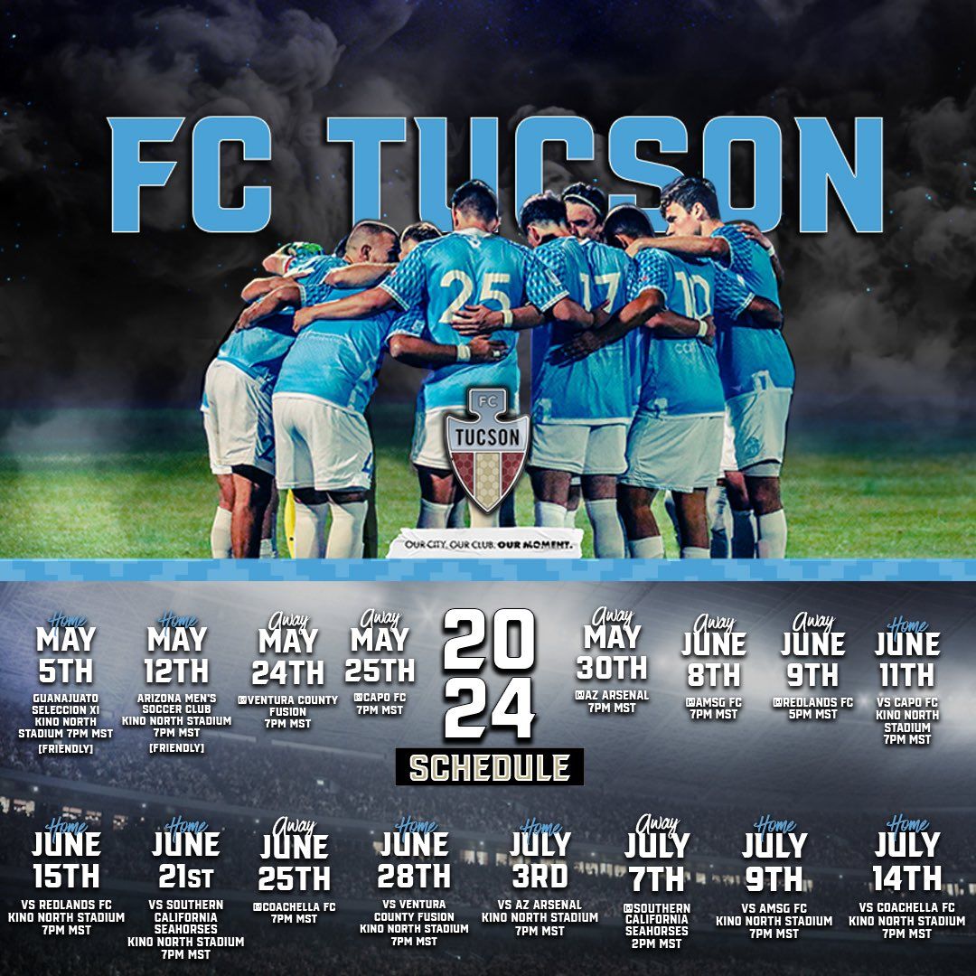 Ventura County Fusion at FC Tucson, Kino Sports Complex Kino North