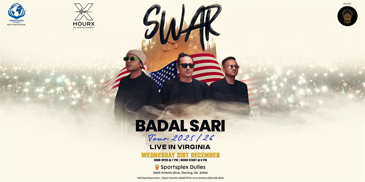 SWAR - Swopnil Sharma live in VA - Badal Sari tour, 31 December | Event in Sterling | AllEvents